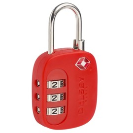 Delsey Luggage Lock, red (Red) - 00394021004