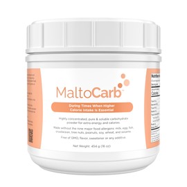 MaltoCarb Maltodextrin Powder – Carbohydrate Powder for Sustained Energy, High-Calorie, Fast-Absorbing, Gluten-Free, Plant-Based, Ideal for Recovery, Weight Gain, Athletes & Dietary Support– 454g