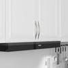 FURNIWARE Pack of 10 Brushed Nickel Kitchen Handles, D-Shape Drawer