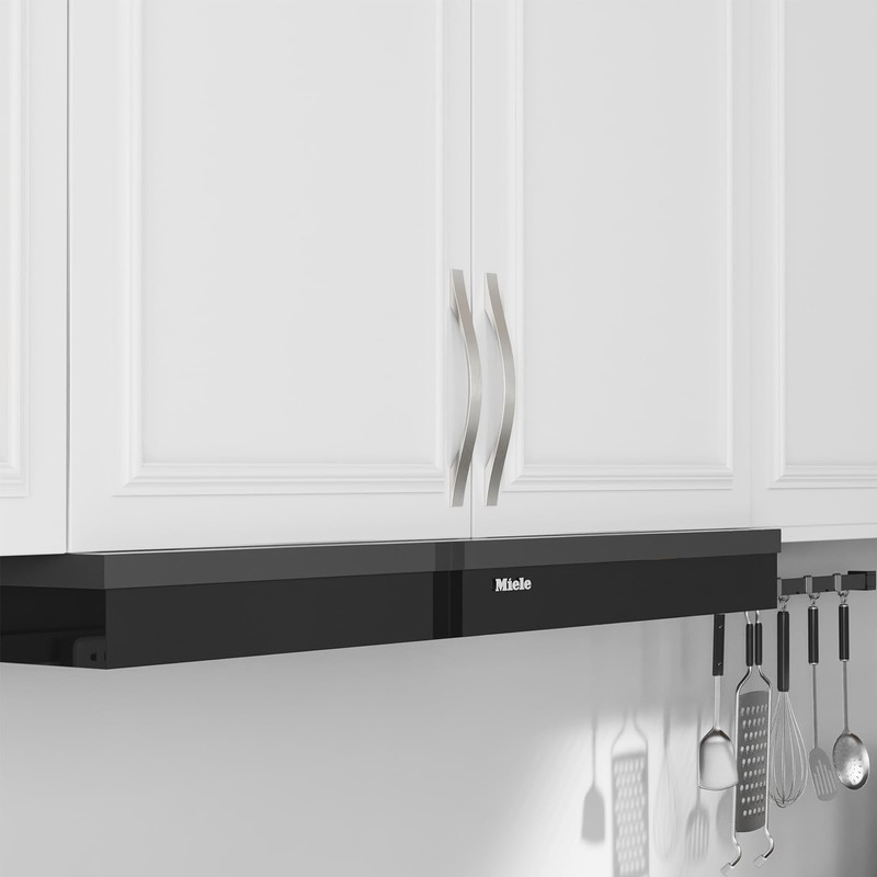 FURNIWARE Pack of 10 Brushed Nickel Kitchen Handles, D-Shape Drawer