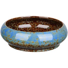 Toddmomy Bonsai Pot Water Lily Bowl Succulent Planter Ceramic Flower Pot Decorative Bowl for Home Office Garden Balcony