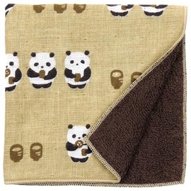 Hamamonyo Washed Towel Handkerchief Japanese Tea Drinking Friend Panda