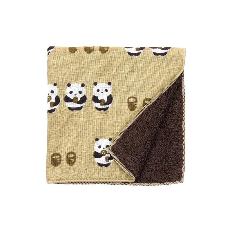 Hamamonyo Washed Towel Handkerchief Japanese Tea Drinking Friend Panda