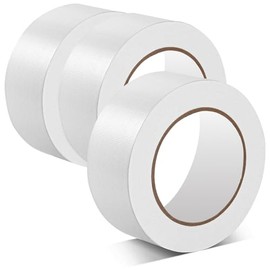 Amanbo 3-Pack Duct Tape White Heavy Duty -2 in 66 Yds Total Waterproof No Residue Strong Adhesive Duct Tape Tearable for Indoor Outdoor Use,Multi Purpose Home Repair