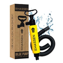 Manual Bilge Pump for Boats Portable Hand Water Pumps for Kayak - Long Hose Water Removal Marine Safety Equipment Must Haves, Emergency Tool Camping & Home