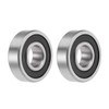 sourcing map 6200/12-2RS Deep Groove Ball Bearings 12mm x 30mm