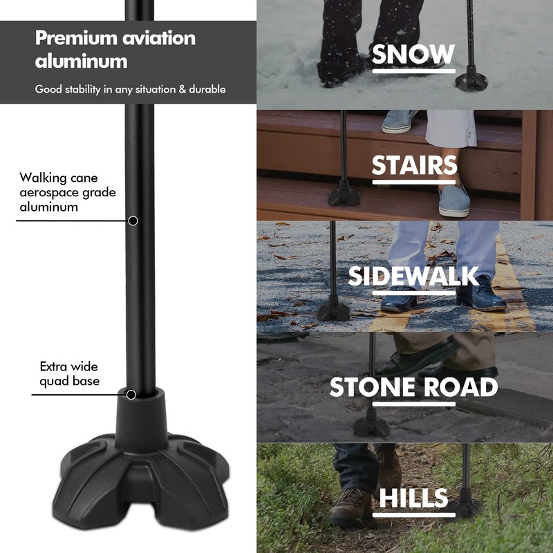 GPTCAMP G1 Walking Stick, Walking Cane for Women & Men