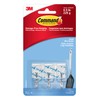 Command Wire Hooks, Small, Clear, 3 Hooks 4 Small Strips