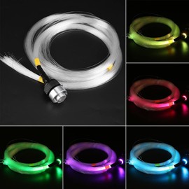 Fibreglass LED Light, 16 W RGBW Light Generator Fibre Optic RGB LED Starry Sky with Remote Control 150 Light Fibres Starry Sky LED Fibre Optic for Bedroom Dining Room Wedding Christmas (EU Plug)