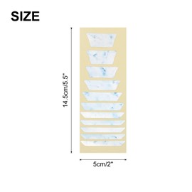 MECCANIXITY Guitar Fretboard Stickers Inlay Stickers Decals for Guitars and Trapezoid Inlay Sticker Guitar Decals for Music Guitar, Bass, Acoustic Guitar Colorful Shell