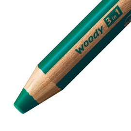 Multi-Talented Pencil - STABILO woody 3 in 1 - Pack of 1 - Dark Green