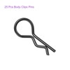 DMiotech 25Pcs Body Clips Bent RC Car Shell Clip Model