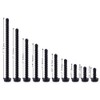 #14 x 1 Hex Washer Head Self Drilling Screws Black,