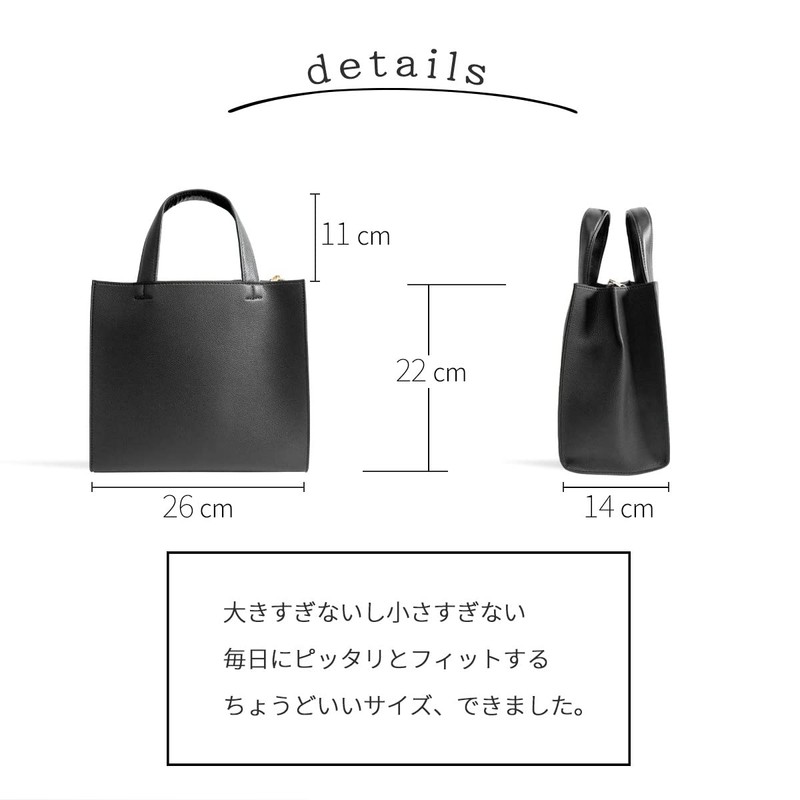 MALTA Mini Tote Bag with Hidden IC Card Pocket at