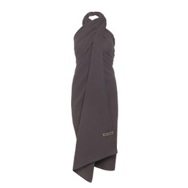 KNIT FACTORY - Liv Pareo/XL Scarf - Beach Towel, XXL Scarf and Pareo in One - Multifunctional Muslin Scarf - Summer Towel Dress - Women's Pareo Made of 100% Organic Cotton, purple