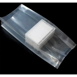 FPI 8" x 4" x 18" Clear Poly Bags - 2 mil - HEAVY DUTY - 100 Pack - Flat Plastic Bags 8x4x18