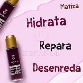 El Español con Stylo - Fluido termoprotector para cabello rubio o platinado - protege de los rayos UV - Previene el deslavado y mantiene el color por más tiempo. (80ml)