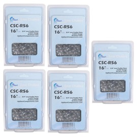 UpStart Components 5-Pack 16-Inch Chainsaw Chain Replacement for Greenworks 20152 DigiPro 40V