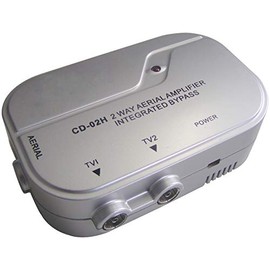 Electrovision Coaxial Signal Booster with 4G Filter (2 Outputs)