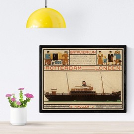 Nacnic Vintage Poster Vintage Poster Europe. London, Rotterdam. A4 size