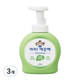 I'm Clean Antibacterial Foam Hand Soap Green Grape, 490ml, 3 Pieces / 아이깨끗해 향균 거품 핸드솝 청포도, 490ml, 3개