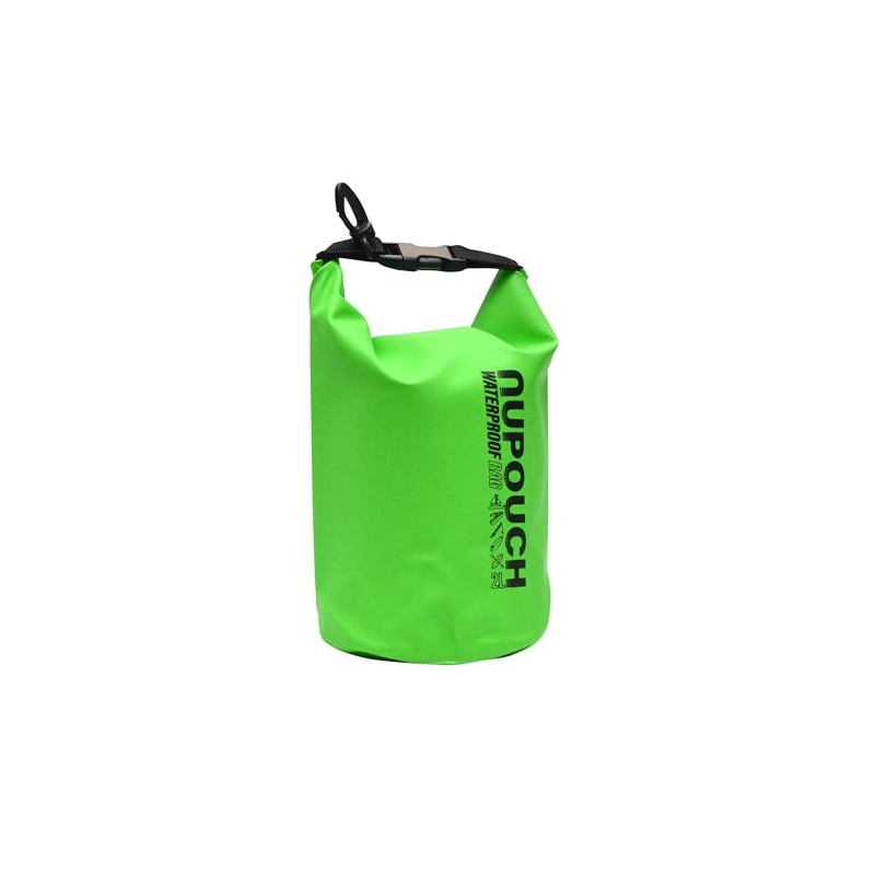 NuPouch Waterproof Dry Bag, Green, 2 L