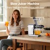 Juicer Machines,ORMEO HOME Cold Press Juicer with 3.60"Large Feed Chute