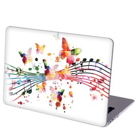 MINGDAO Compatible with MacBook Air 13 inch Retina Display with Touch ID, Hard Protective Shell with Keyboard Cover (M1 A2337 A2179 A1932, 2018 2019 2020 Release) - Butterfly Music Note MC7232