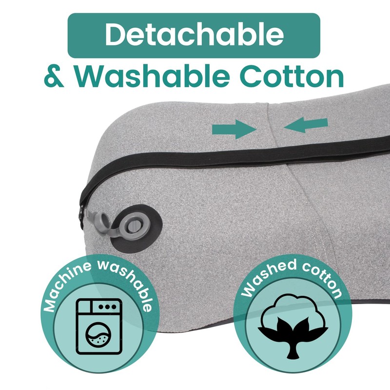 C·WILDYFIELD Inflatable Camping Pillow, Camping Pillow Lightweight Black, Inflatable Pillow