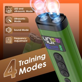 ZUIBAS Dog Bark Deterrent Device – 65FT Range Anti Barking Device for Dogs, Stops Neighbor’s Dog Barking with 3 Ultrasonic Frequencies (25/30/40kHz) & 5 Sound Modes, for Indoor & Outdoor Training