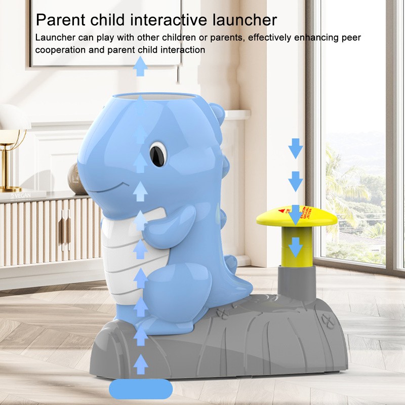 Flying Disc Launcher Cute Shape Hand Eye Coordination Exercise Parent