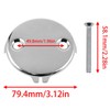 Lovelysp Stainless Steel Universal Bathtub Drain Two Hole Overflow Face