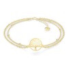 SERASAR Anklet for women, 925 sterling silver with 18 carat