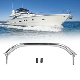 Changor Marine Handle, Stainless Steel Rail Grip Yacht Multiple Choices Marine Grab Handle RV Hardware Replacement for Boat, Bathroom(30cm/12in)