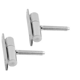 Gedotec Hinges – Renovation Hinges Door Hinges Galvanised Metal | Pack of 2 Door Hinges for Screwing On - Drilling | Made in Germany | Door Hinges for Wooden Doors and Wooden Door Poles | Drilling Tapes