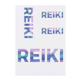 4 x 'Reiki' Temporary Tattoos - Water Resistant, Skin-Safe, Non-Toxic Transfers, Mixed Sizes (TO00078984)