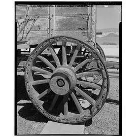HistoricalFindings Photo: Twenty Mule Team Borax Wagons,Death Valley Junction,Inyo County,California,CA,8