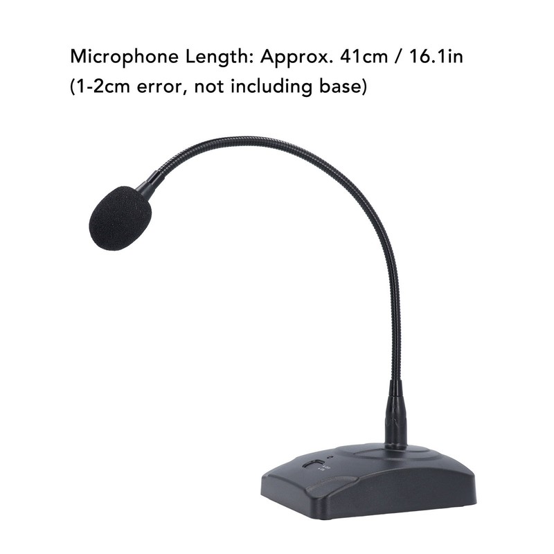 Goose Neck Microphone with XLR Jack 360 Degree Hose Desktop
