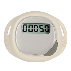 Electronic Step Counter with LCD Screen 75MAH High Accuracy Step Distance Calories Counter Multi Function Pedometer for Men Women Kids White