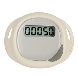 Electronic Step Counter with LCD Screen 75MAH High Accuracy Step Distance Calories Counter Multi Function Pedometer for Men Women Kids White