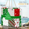 VOID Weihnachtsmuster Winter Strandtasche Shopper 58x38x16cm 23L XXL Einkaufstasche Tasche
