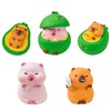Mini Resin Capybara 2'' / 5cm Tiny 5P Animals Figures