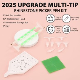28 Pcs Bedazzling Tools, Rhinestone Picker Tool Kit, Nail Bedazzler Rhinestone Picker Tool, Gem Picker Pen for DIY Nail Art