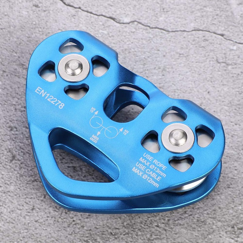 Pissente Double Trolley Pulley, pulley 30KN Aluminum Zip Line Rock