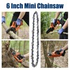 6 Inch Mini Chainsaw Chain – 1/4" LP Low-Profile .043