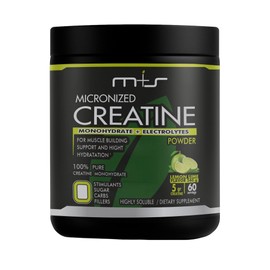 M+S Micronized Creatine Monohydrate + Electrolytes – Fast Absorption, Hydration & Muscle Recovery – Sugar-Free – Lemon Lime Flavor, 60 Servings