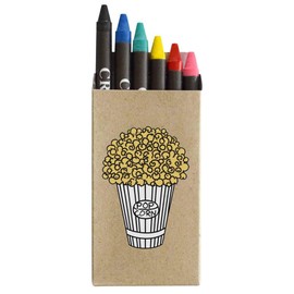 Azeeda 'Bag Of Popcorn' Coloured Crayon Set (CY00025762)