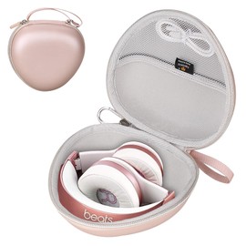 Aproca Rose Gold Headphone Case for Beats Solo3 / Beats Studio Pro Wireless On-Ear Headphones -Portable Storage Headset case