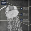 Grohe Tempesta Cosmopolitan 100 4 Spray Functions Shower Head, Starlight