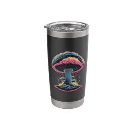 Vibrant Explosive Mushroom Cloud Stainless Steel Insulated Tumbler